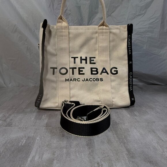 Marc Jacobs Canvas Medium  "The Tote Bag" -  (Warm Sand) - Picture 1 of 14